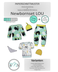 Dreiems - Papierschnittmuster Newbornset Lou - Gr. 50-92