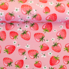 SWAFING • Baumwolljersey Melody - Erdbeeren