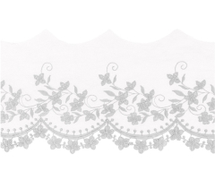 Tüllspitze 105mm weiß