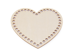 Holzboden Herzform 15 x 17 cm