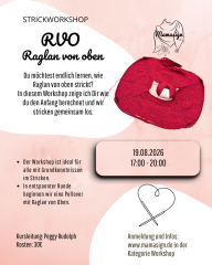Strickworkshop - RVO - 19.08.2026 17:00 - 20:00 Uhr