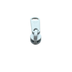 Reißverschluss-Schieber, 5mm, weiß 1 Stck.