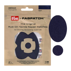Rub-on Patch MERINO marine – Reparaturflicken für Strick und Wolle