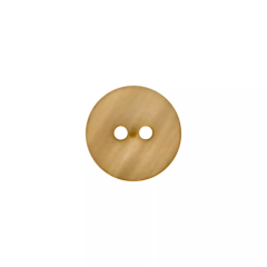 Polyesterknopf beige 2-Loch 15 mm