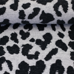 Jacquard Jersey - Leo schwarz/weiß - Emily von Swafing