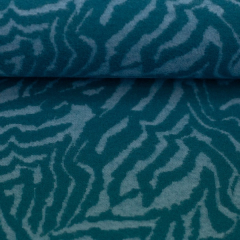 Jacquard Jersey - Tiger provincial blue & Gulf Coast - Emily von Swafing