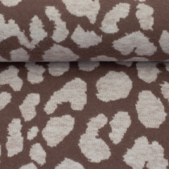 Jacquard Jersey - Leo Peppercorn & naturweiß - Emily von Swafing