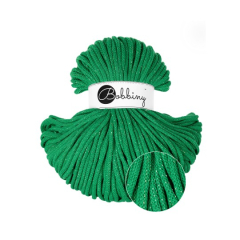 Bobbiny Premium 5 mm Flechtkordeln in Shiny Jade Green