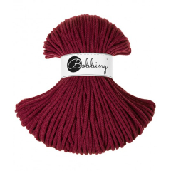 Bobbiny Premium 5 mm Flechtkordeln in Wine Red