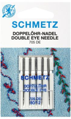 Schmetz • Doppelöhr-Nadel 705 DE 80/12